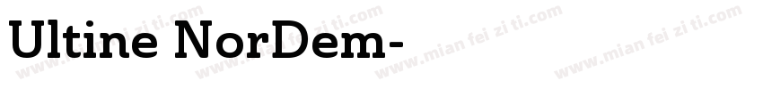 Ultine NorDem字体转换